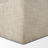 Solene King Upholstered Bedframe w/ Footbed | Curved Headboard | Oatmeal Fabric from Mercana - Luna Furniture