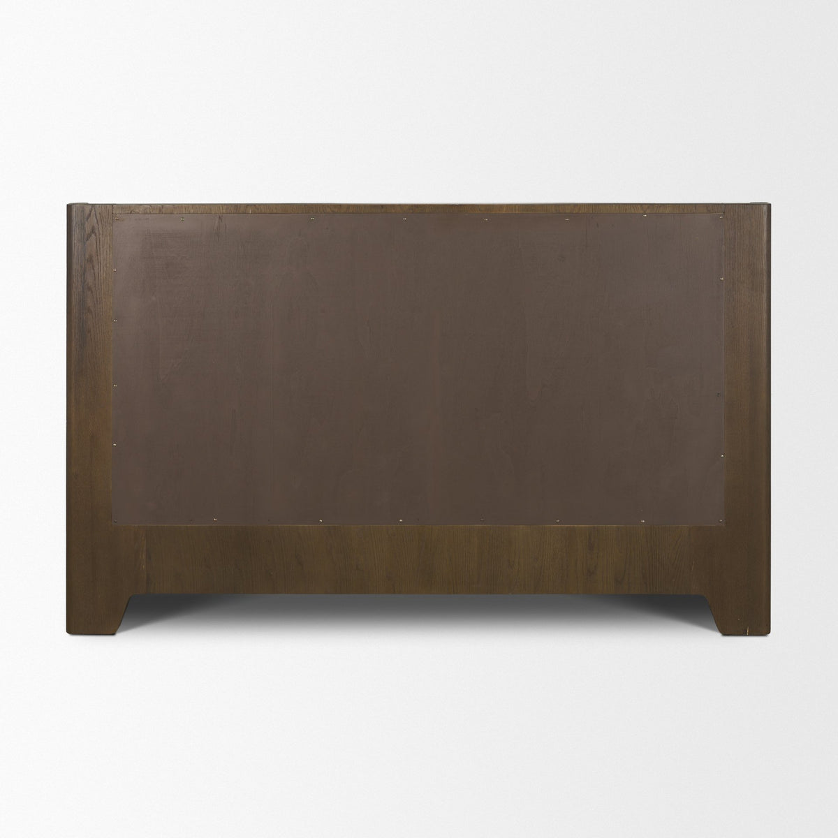 Holden King Upholstered Bedframe | Shelter Headboard | Oatmeal Performance Fabric from Mercana - Luna Furniture
