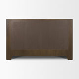 Holden King Upholstered Bedframe | Shelter Headboard | Oatmeal Performance Fabric from Mercana - Luna Furniture