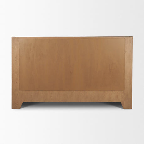 Holden King Upholstered Bedframe | Shelter Headboard | Burgundy Performance Fabric from Mercana - Luna Furniture