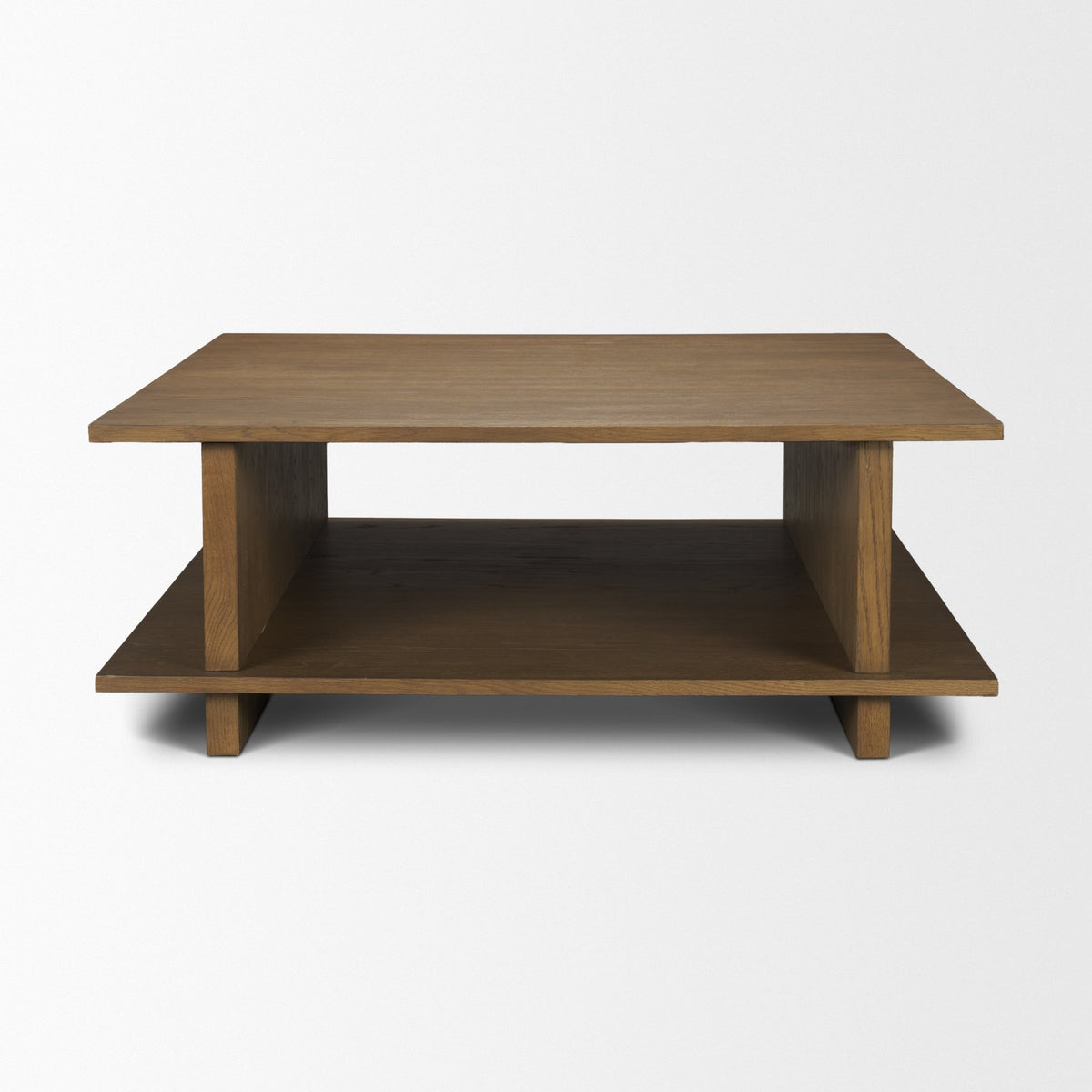 Boden 42" Square Wood Coffee Table w/ Open Shelf from Mercana - Luna Furniture