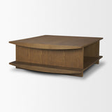 Boden 42" Square Wood Coffee Table w/ Open Shelf from Mercana - Luna Furniture