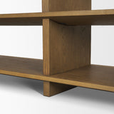 Boden 74" Wood Console Table w/ Open Shelves from Mercana - Luna Furniture