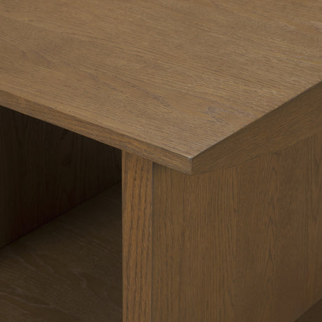 Boden Wood Side Table w/ Open Shelves from Mercana - Luna Furniture