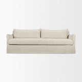 Ellington Slipcovered Slope Arm Sofa | 3 Seater | Cream Fabric from Mercana - Luna Furniture