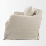 Ellington Slipcovered Slope Arm Sofa | 3 Seater | Cream Fabric from Mercana - Luna Furniture