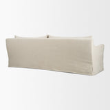 Ellington Slipcovered Slope Arm Sofa | 3 Seater | Cream Fabric from Mercana - Luna Furniture