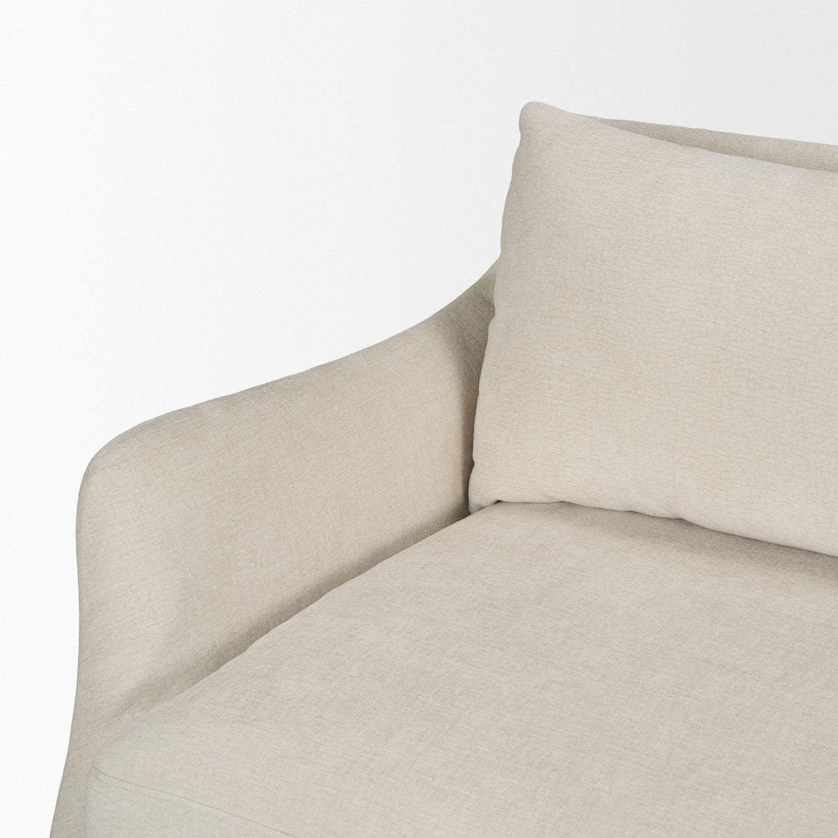 Ellington Slipcovered Slope Arm Sofa | 3 Seater | Cream Fabric from Mercana - Luna Furniture