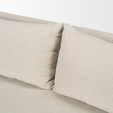 Ellington Slipcovered Slope Arm Sofa | 3 Seater | Cream Fabric from Mercana - Luna Furniture