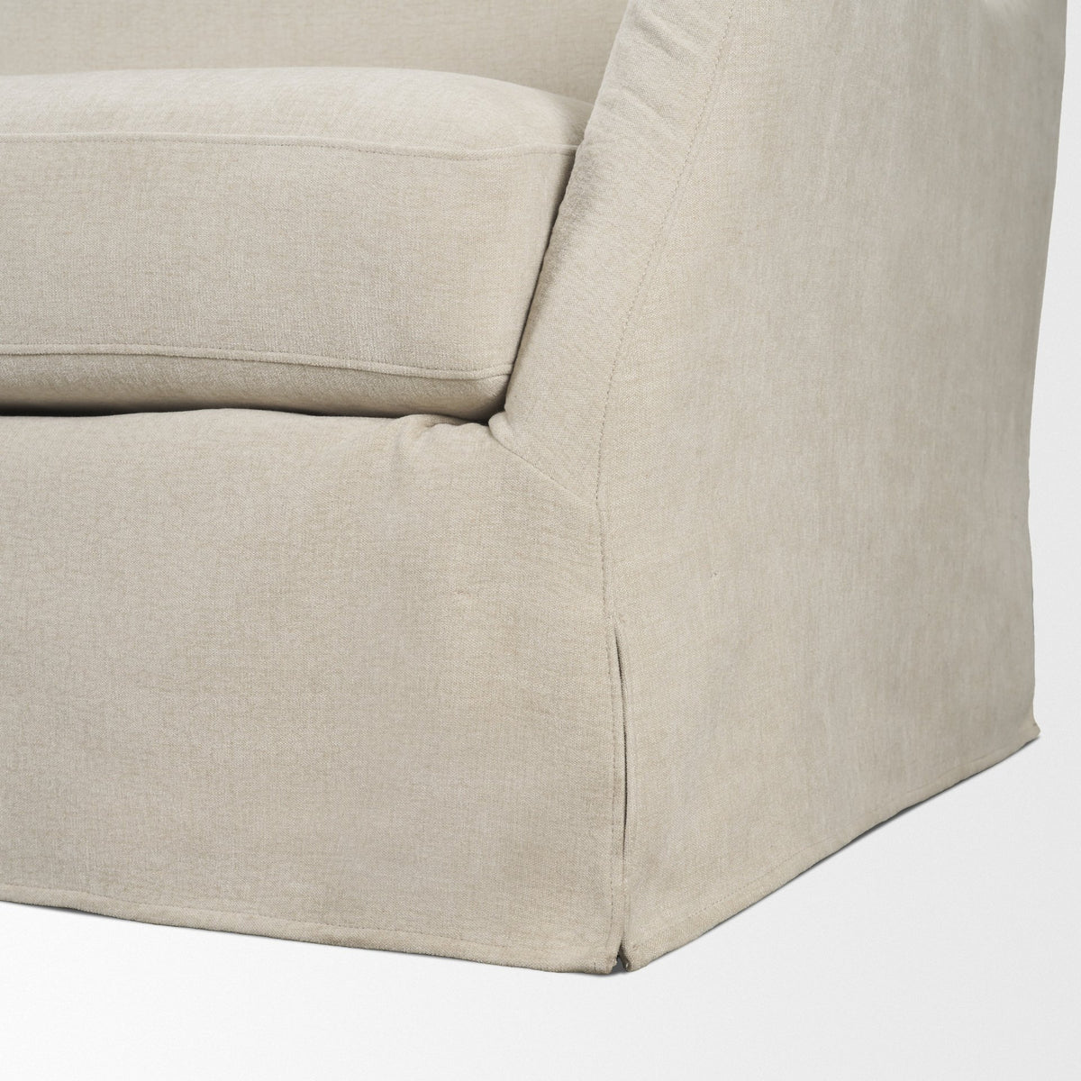 Ellington Slipcovered Slope Arm Sofa | 3 Seater | Cream Fabric from Mercana - Luna Furniture