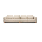 Warner Frame 2 Piece Long Sofa Set w/Back Cushions from Mercana - Luna Furniture