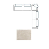 Warner Frame 3 Piece Sofa Set w/S Corner Piece w/Back Cushions from Mercana - Luna Furniture