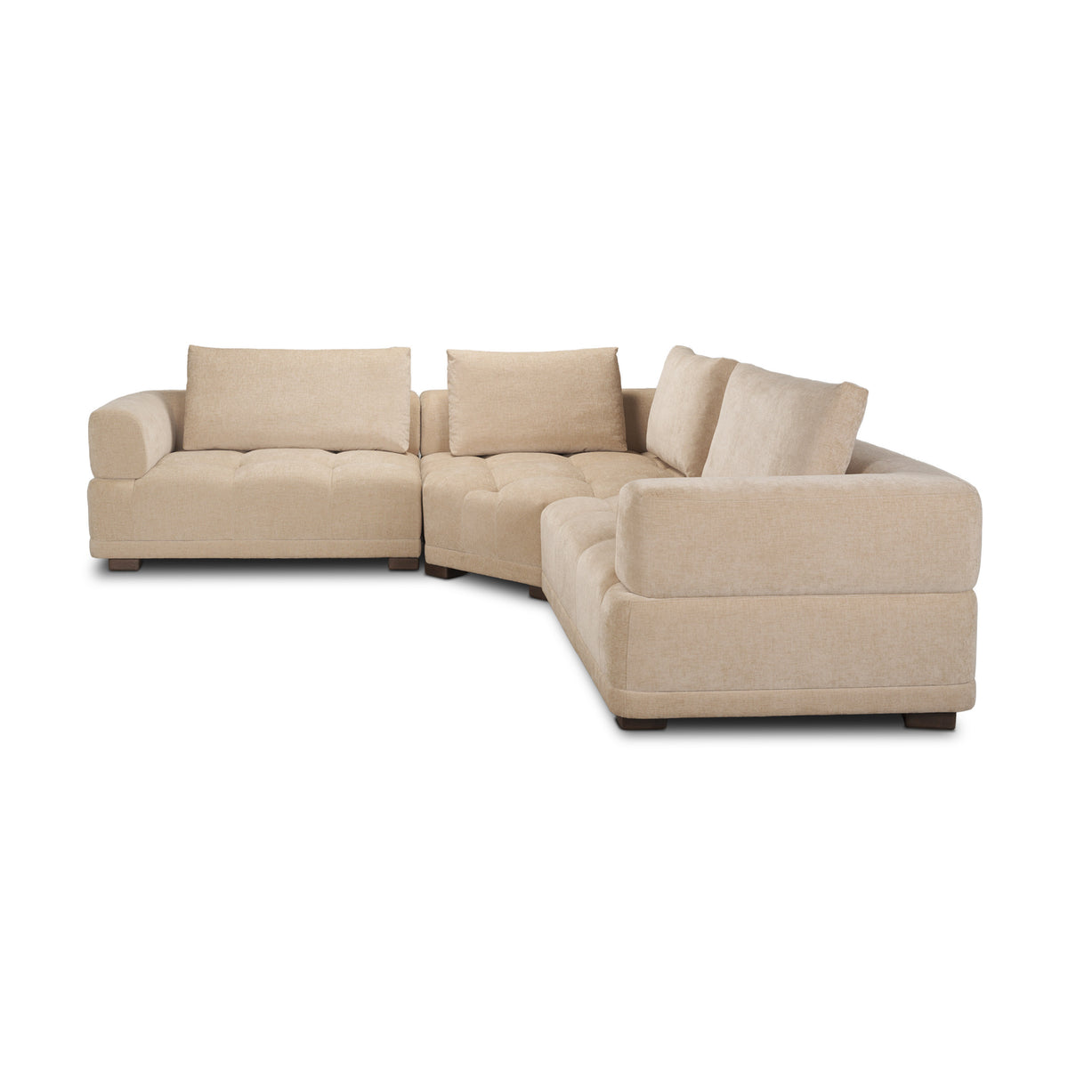 Warner Quilt 3 Piece Sofa Set w/Corner Piece w/Back Cushions from Mercana - Luna Furniture