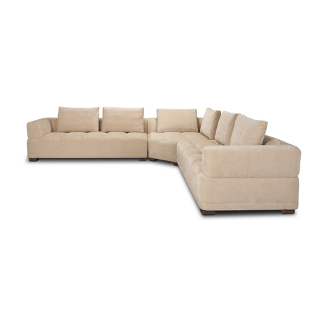 Warner Quilt 3 Piece Sofa Set w/Corner Piece w/Back Cushions from Mercana - Luna Furniture