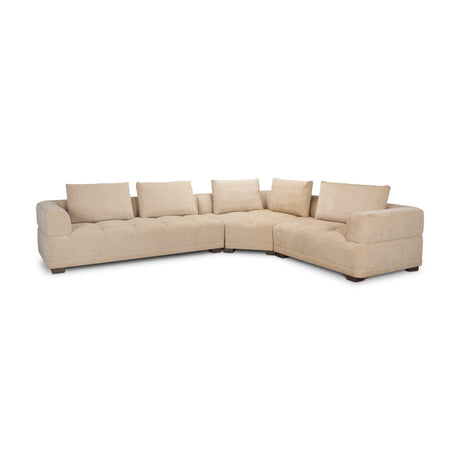 Warner Quilt 3 Piece Sofa Set w/Corner Piece w/Back Cushions from Mercana - Luna Furniture