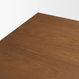Winsford Two-Tone Oak Writing Desk w/ Glass Doors from Mercana - Luna Furniture