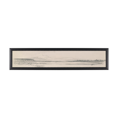 Landscape in Graphite No.1 by Mercana Studio Textured Framed Artwork Matted from Mercana - Luna Furniture