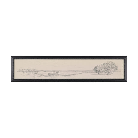 Landscape in Graphite No.2 by Mercana Studio Textured Framed Artwork Matted from Mercana - Luna Furniture