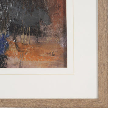 Abstract Autumn 3 by Mercana Studio Hand-Embellished Textured Framed Artwork Matted under Glass from Mercana - Luna Furniture