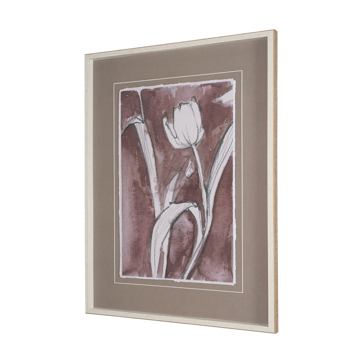 Tulip Bloom I by Mercana Studio Hand-Embellished Framed Artwork Matted under Glass from Mercana - Luna Furniture