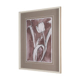 Tulip Bloom I by Mercana Studio Hand-Embellished Framed Artwork Matted under Glass from Mercana - Luna Furniture