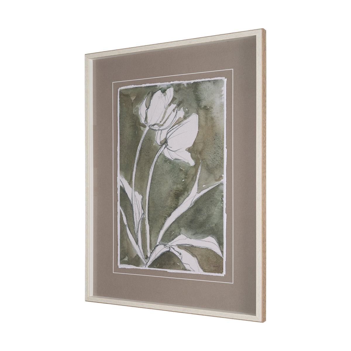 Tulip Bloom III by Mercana Studio Hand-Embellished Framed Artwork Matted under Glass from Mercana - Luna Furniture