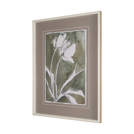 Tulip Bloom III by Mercana Studio Hand-Embellished Framed Artwork Matted under Glass from Mercana - Luna Furniture