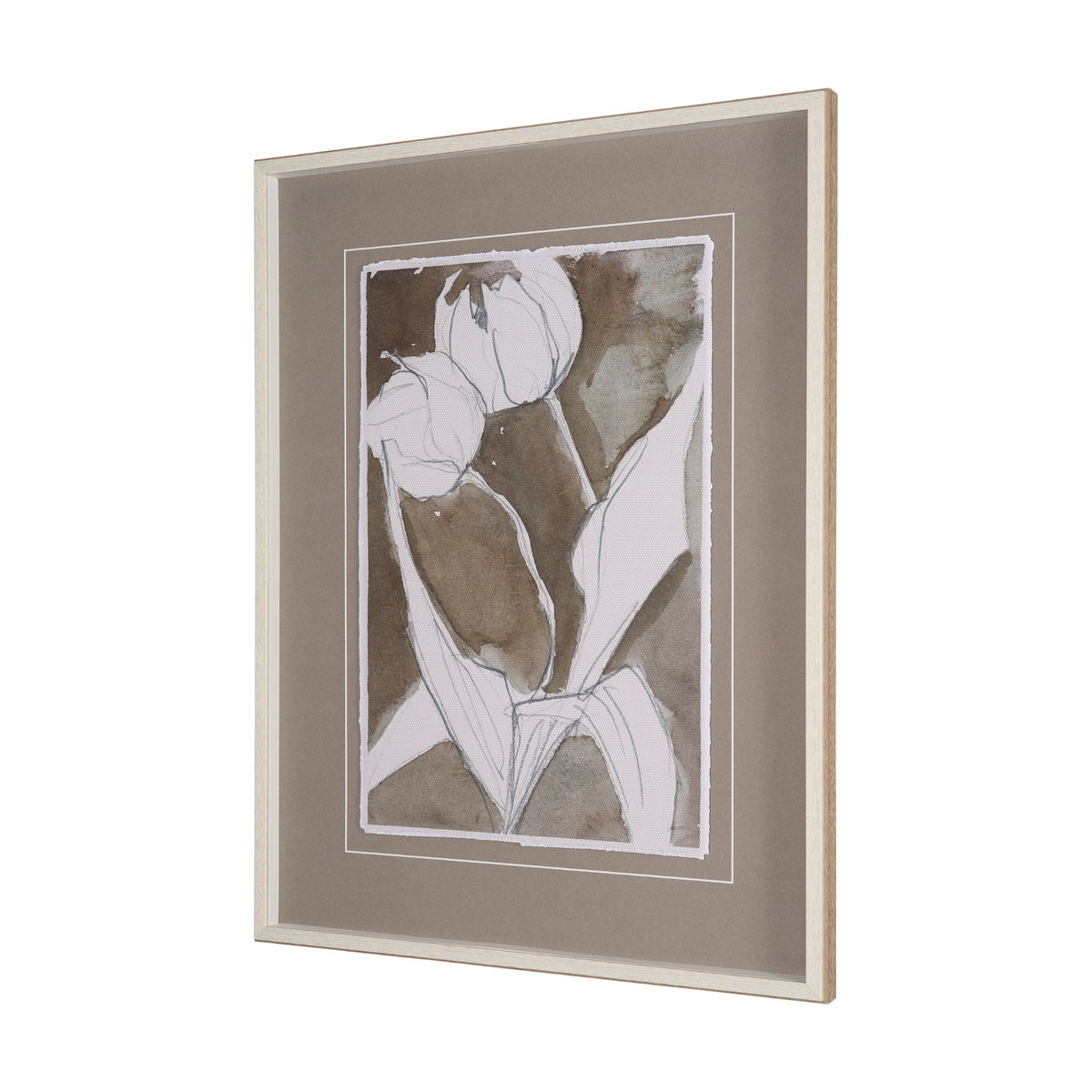 Tulip Bloom IV by Mercana Studio Hand-Embellished Framed Artwork Matted under Glass from Mercana - Luna Furniture