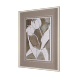 Tulip Bloom IV by Mercana Studio Hand-Embellished Framed Artwork Matted under Glass from Mercana - Luna Furniture