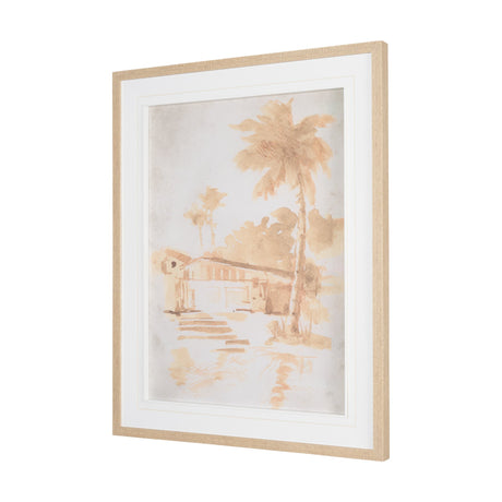 Palm Spring II by Mercana Studio Hand-Embellished Framed Artwork Matted under Glass from Mercana - Luna Furniture