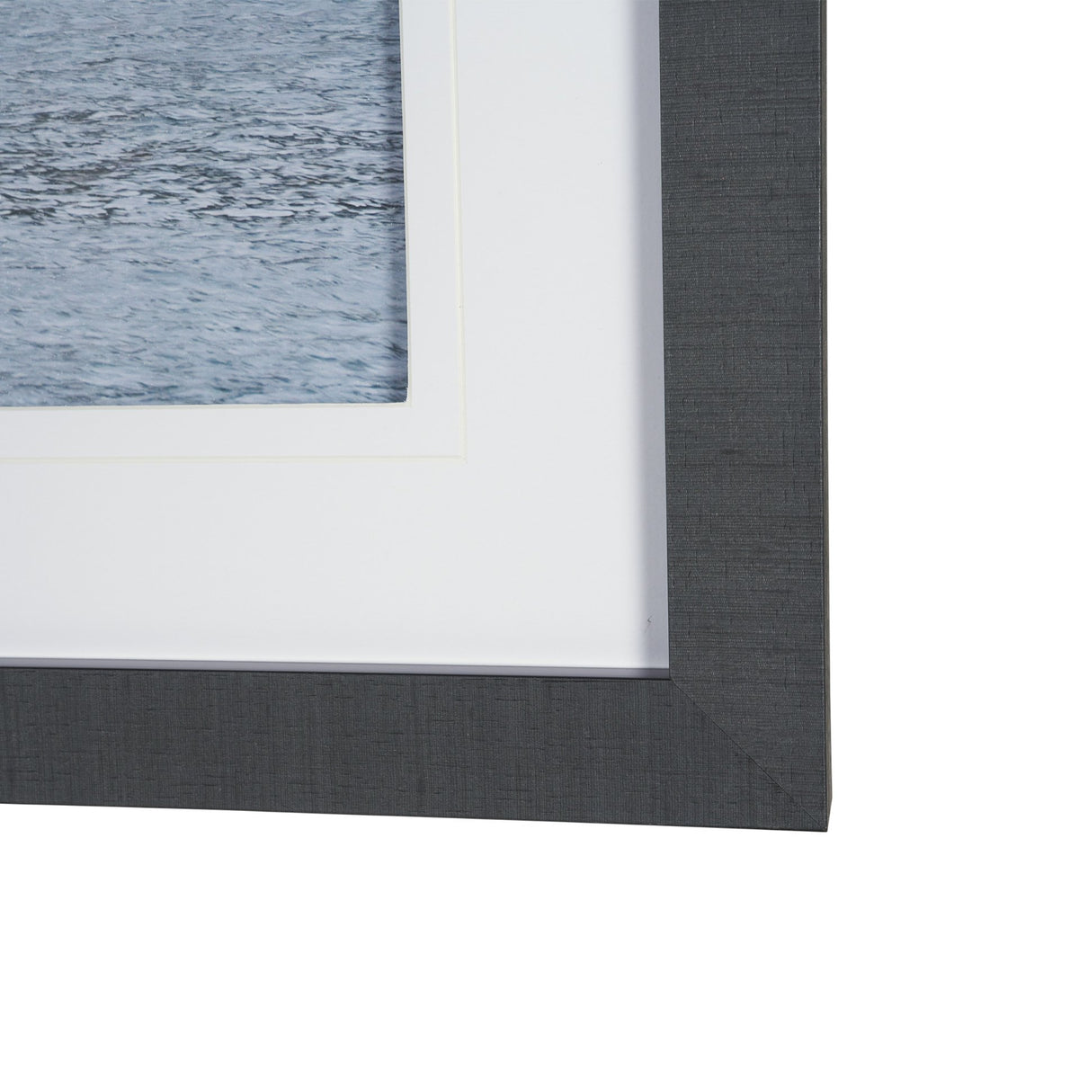 Waterfront in Bergen, Norway by Richard Silver Textured Framed Photo Print Matted under Glass from Mercana - Luna Furniture