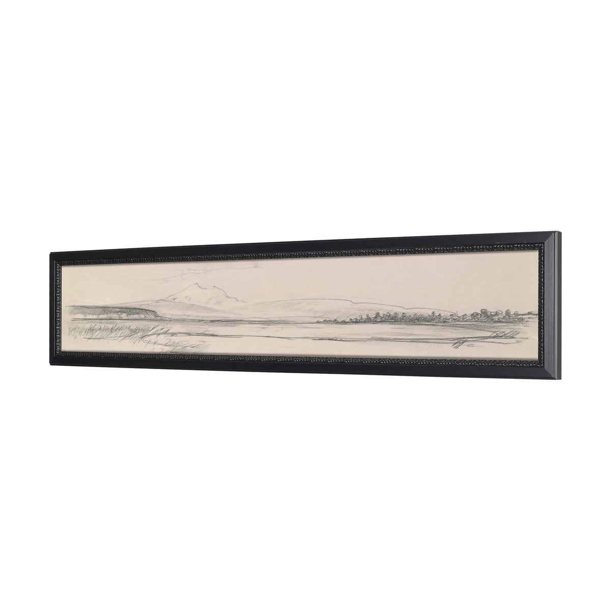 Landscape in Graphite No.1 by Mercana Studio Textured Framed Artwork Matted from Mercana - Luna Furniture