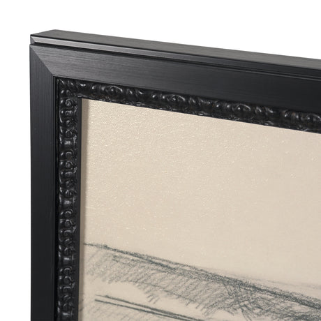 Landscape in Graphite No.1 by Mercana Studio Textured Framed Artwork Matted from Mercana - Luna Furniture