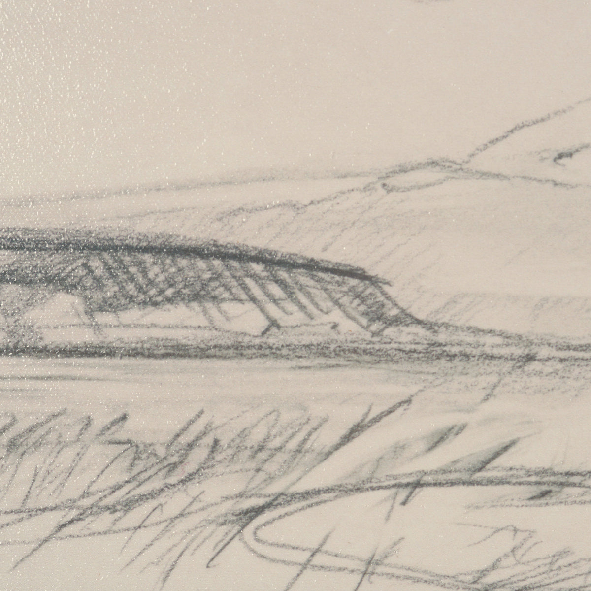 Landscape in Graphite No.1 by Mercana Studio Textured Framed Artwork Matted from Mercana - Luna Furniture