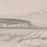 Landscape in Graphite No.1 by Mercana Studio Textured Framed Artwork Matted from Mercana - Luna Furniture