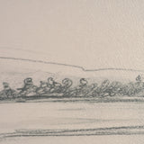 Landscape in Graphite No.1 by Mercana Studio Textured Framed Artwork Matted from Mercana - Luna Furniture