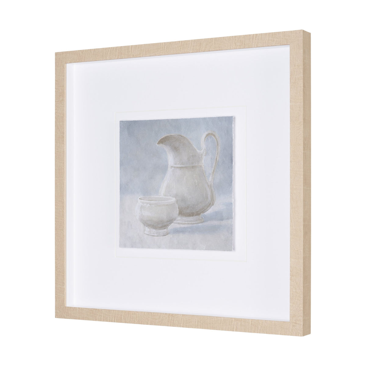 Studies in White and Ash: Study II by Mercana Studio Textured Framed Artwork Matted under Glass from Mercana - Luna Furniture