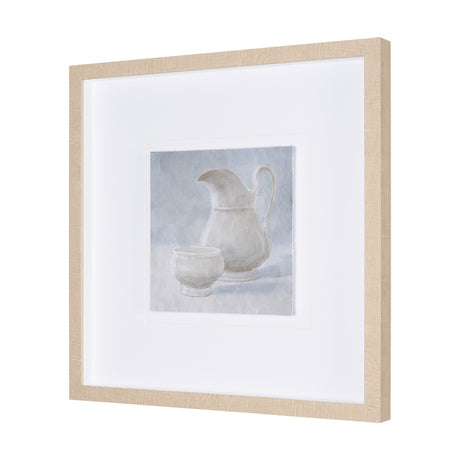 Studies in White and Ash: Study II by Mercana Studio Textured Framed Artwork Matted under Glass from Mercana - Luna Furniture