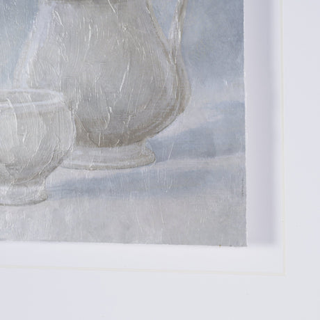 Studies in White and Ash: Study II by Mercana Studio Textured Framed Artwork Matted under Glass from Mercana - Luna Furniture