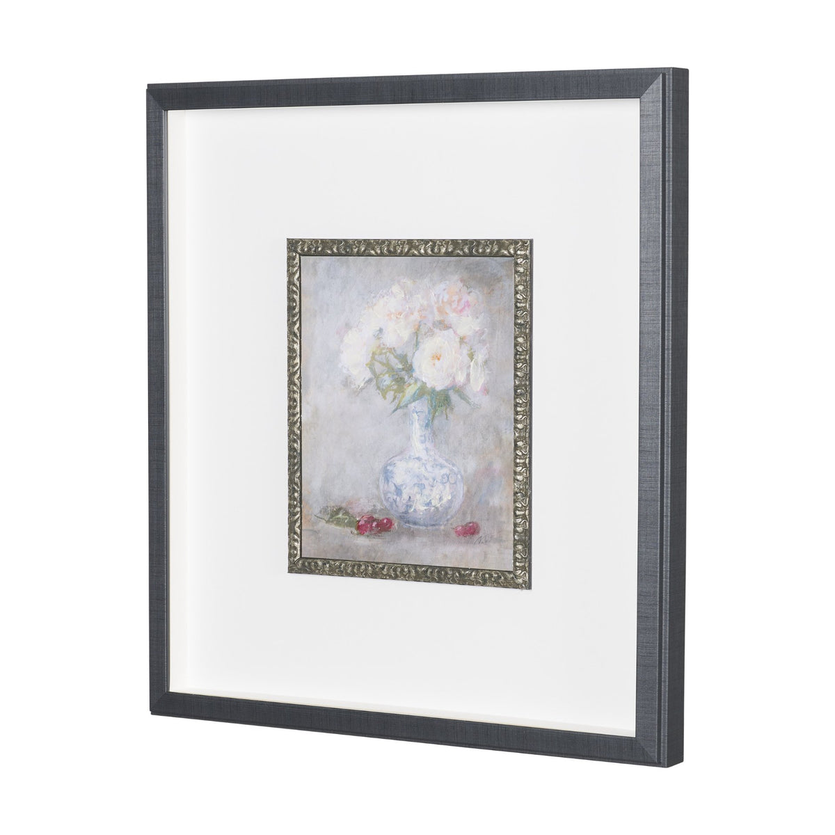 Dynasty Bloom II by Mercana Studio Hand-Embellished Textured Framed Artwork Matted under Glass from Mercana - Luna Furniture