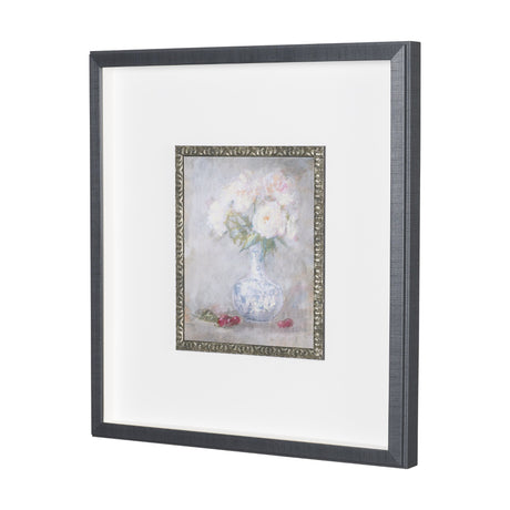 Dynasty Bloom II by Mercana Studio Hand-Embellished Textured Framed Artwork Matted under Glass from Mercana - Luna Furniture