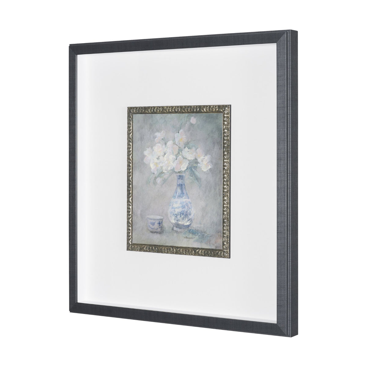 Dynasty Bloom III by Mercana Studio Hand-Embellished Textured Framed Artwork Matted under Glass from Mercana - Luna Furniture
