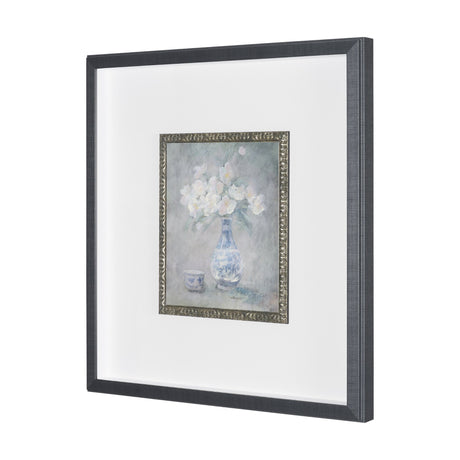 Dynasty Bloom III by Mercana Studio Hand-Embellished Textured Framed Artwork Matted under Glass from Mercana - Luna Furniture