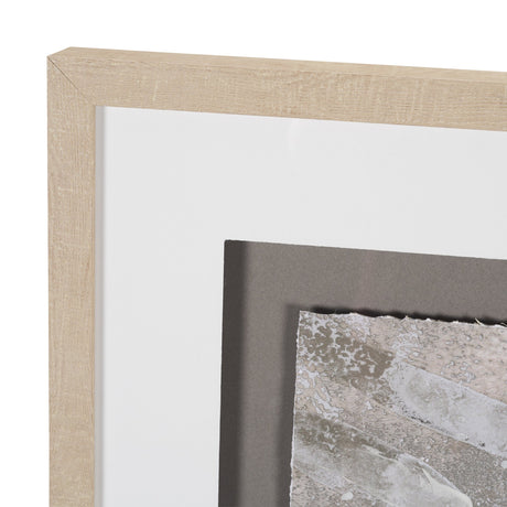 Soft Geometry I by Mercana Studio Hand-Embellished Textured Framed Artwork Matted under Glass from Mercana - Luna Furniture