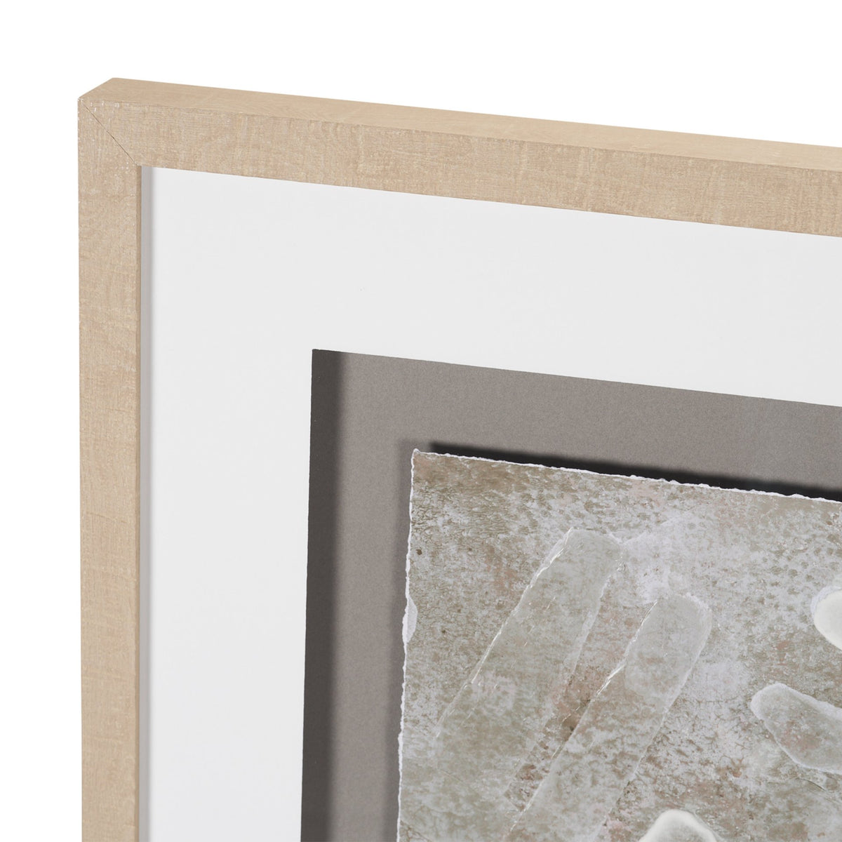 Soft Geometry II by Mercana Studio Hand-Embellished Textured Framed Artwork Matted under Glass from Mercana - Luna Furniture
