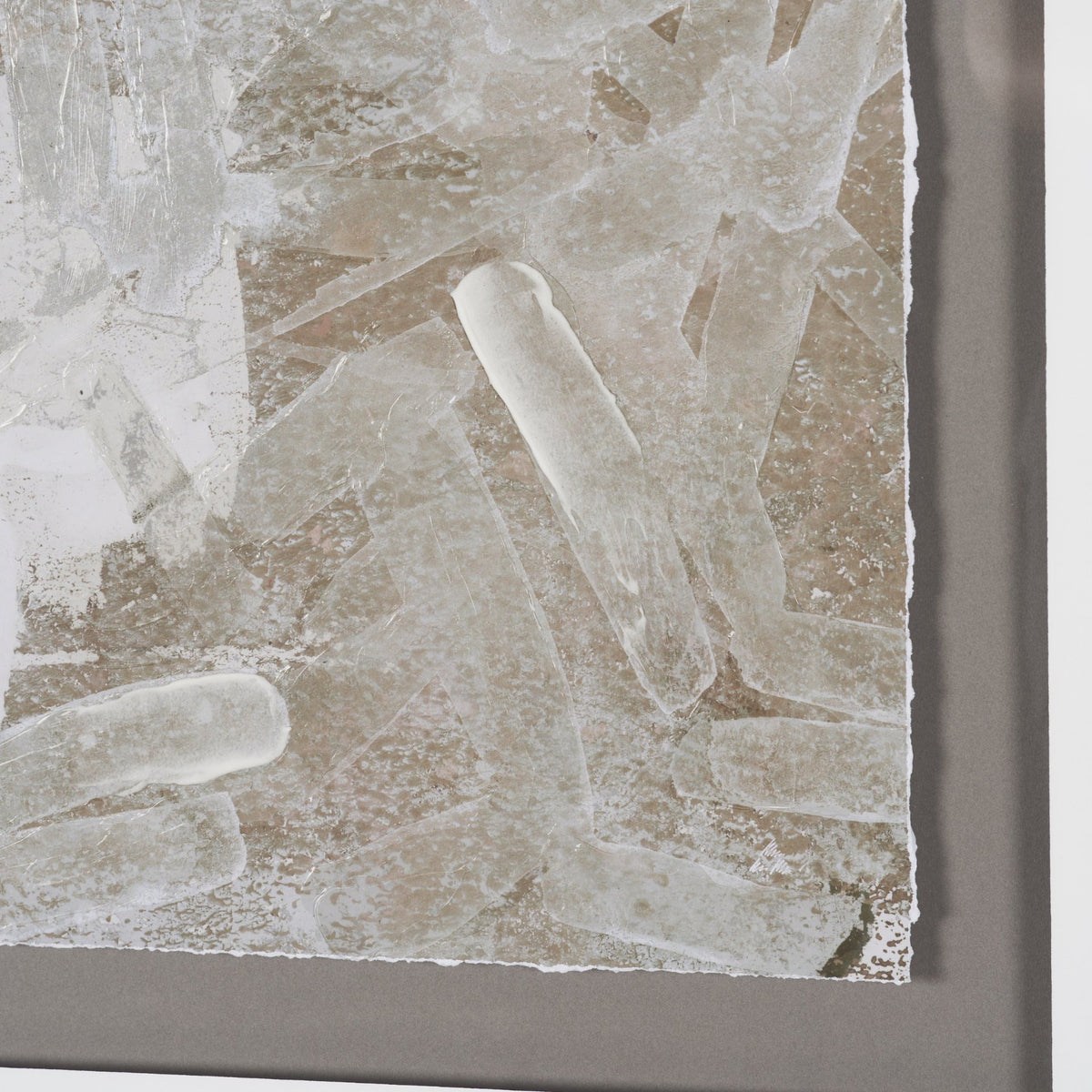 Soft Geometry II by Mercana Studio Hand-Embellished Textured Framed Artwork Matted under Glass from Mercana - Luna Furniture
