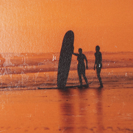 Bali Surfers by Stefan and Audrey Hand-Embellished Textured Framed Photo Print Matted under Glass from Mercana - Luna Furniture