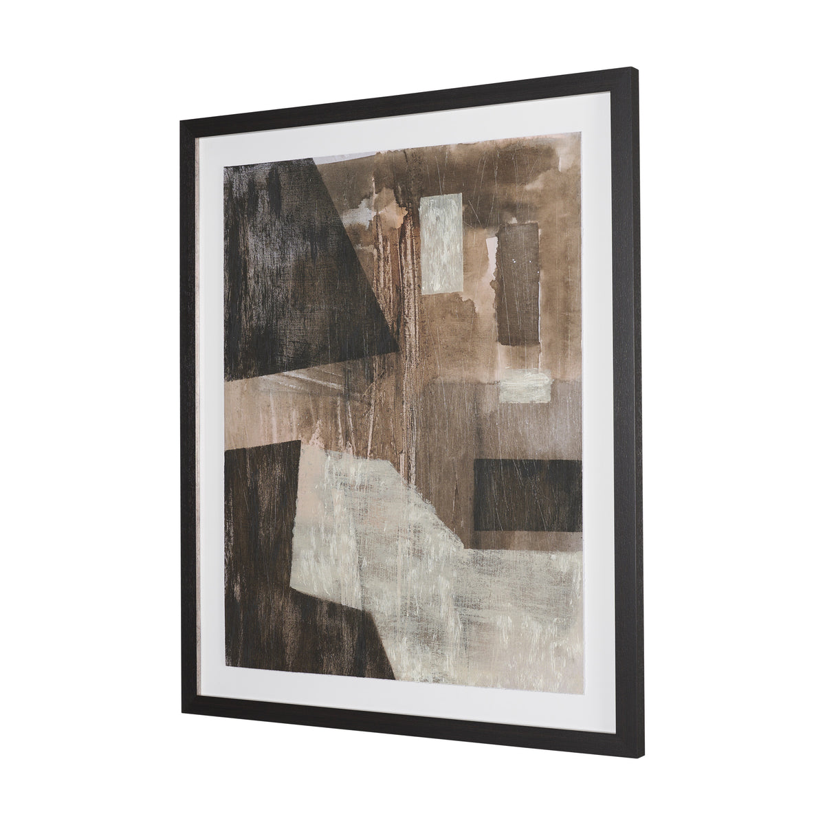 Fault Geometry II by Mercana Studio Hand-Embellished Textured Framed Artwork Matted under Glass from Mercana - Luna Furniture