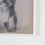 White Scottie by Mercana Studio Hand-Embellished Framed Artwork Matted under Glass from Mercana - Luna Furniture