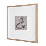 Dachshunds by Mercana Studio Hand-Embellished Framed Artwork Matted under Glass from Mercana - Luna Furniture